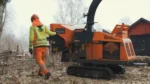 flisning vid större mängder ris och grenar djupeskog